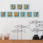 אותיות לקיר משפחה דגם Family מספר 1
