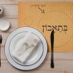 סט פלייסמנטים פי וי סי דגם ילדים אוכלים בריא