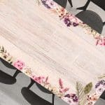 מפה פי וי סי דגם מסגרת פרחונית