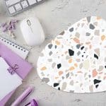 פד מעוצב לעכבר דגם Egg Terrazzo