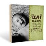 תעודת לידה דגם אפונה